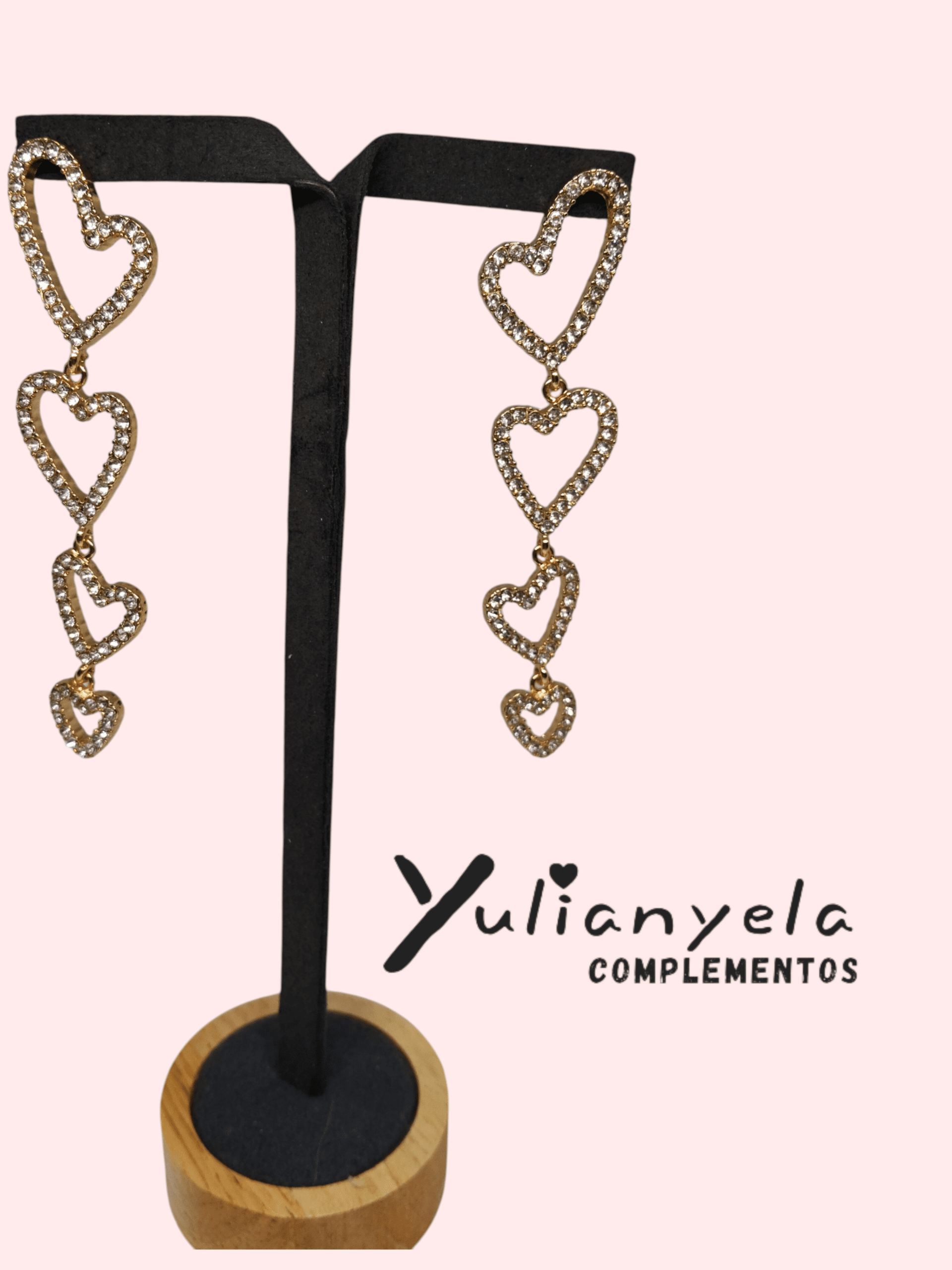 PENDIENTES CORAZONES UNIDOS - 2